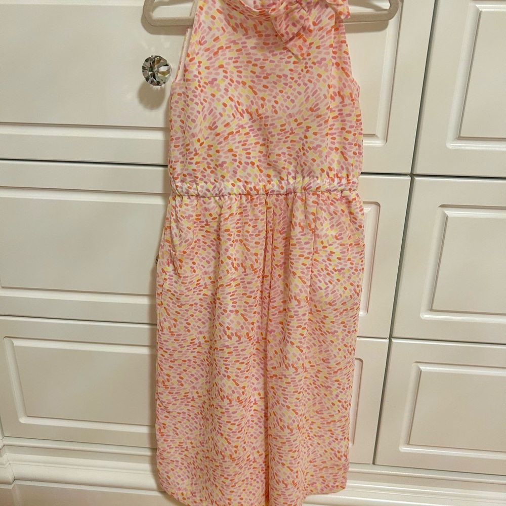 Janie & Jack Pink and Orange Sleeveless jumpsuit